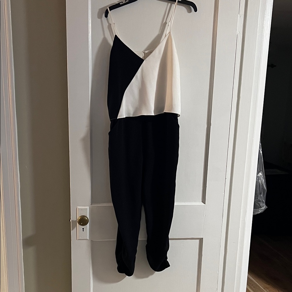 Parker Black and Cream Jumpsuit